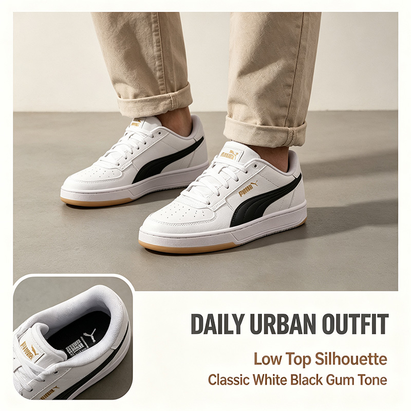 Puma Shoes Suede Classic - PUMA Męskie Białe Czarne Niskie Trampki