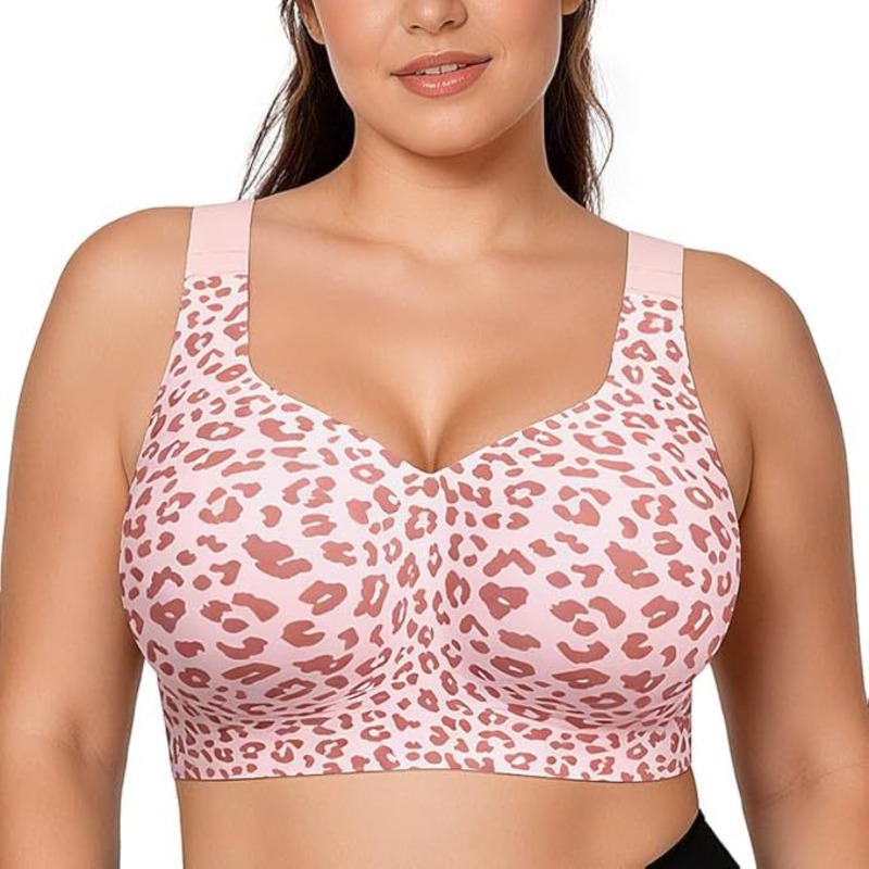 Full Coverage Bra - Biustonosze Leopard Jelly Bez Fiszbin Push