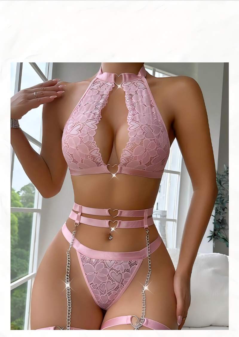 Seksowny Komplet Bielizny Koro – Plunge Bra Push Up recenzja i cena