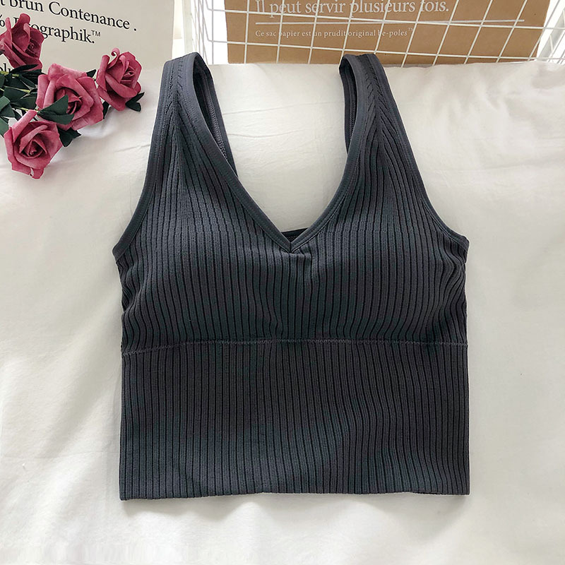 Damskie crop topy na ramiączka – T Shirt Bra Seamless recenzja i cena