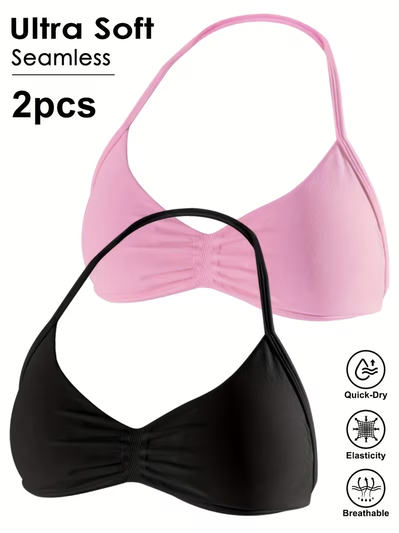 2 szt. Bezszwowe, seksowne top – Plunge Bra Push Up recenzja i cena
